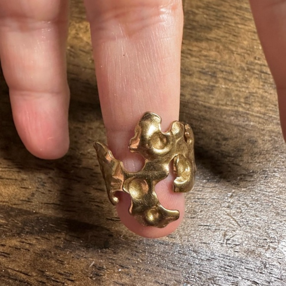 Nordstrom 18 kt Gold Plated Nugget Adjustable Jewelry